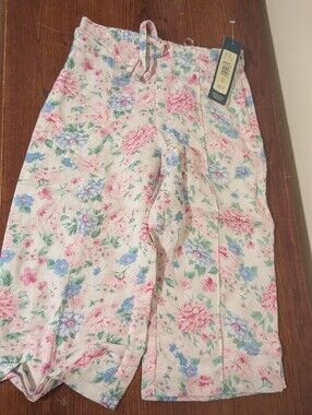 Y2K 2002 TARGET Pink Floral Top with Mint and Rose Accents